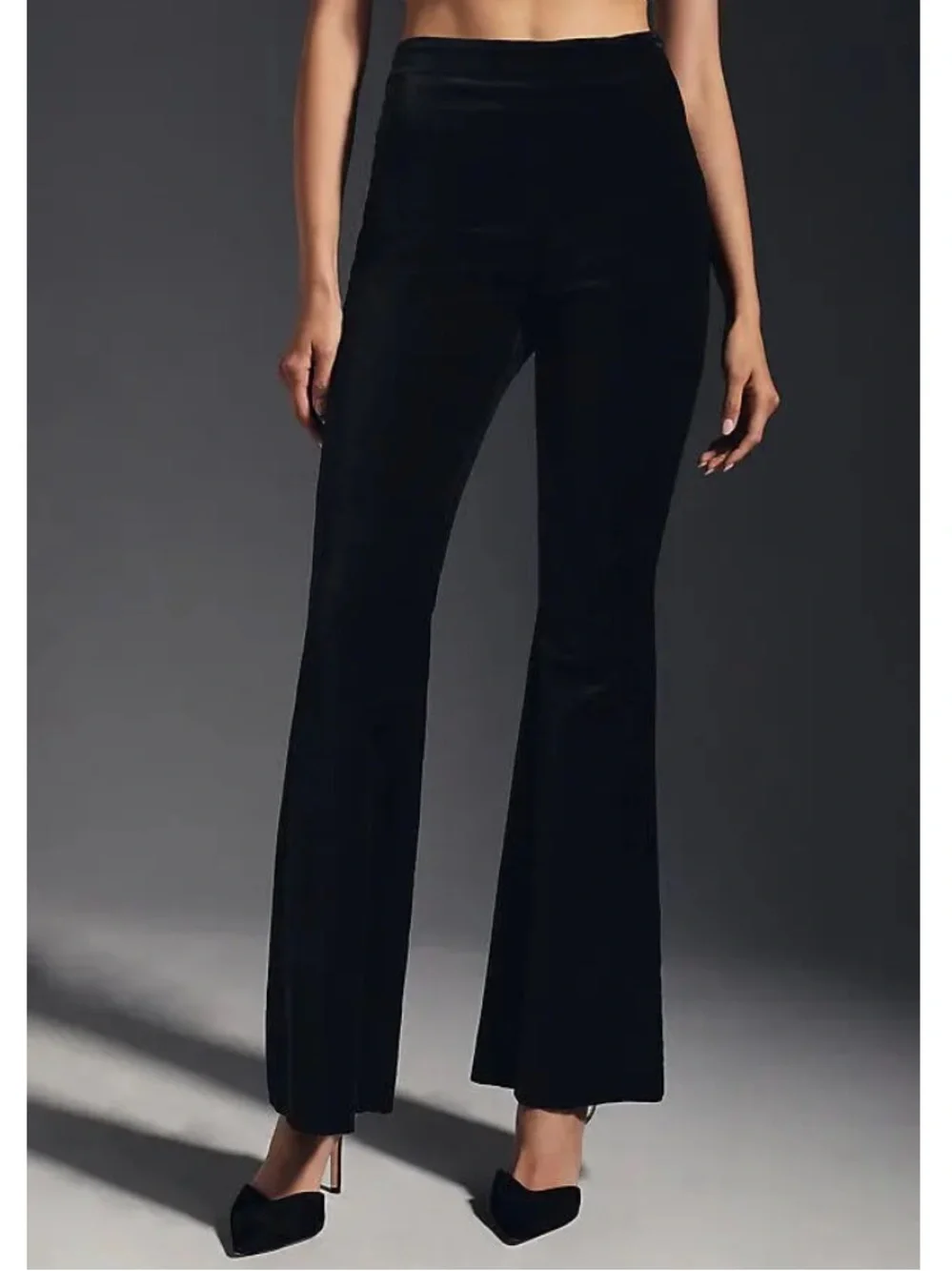 By Anthropologie Velvet Flare Pants in Black | 2
NWT